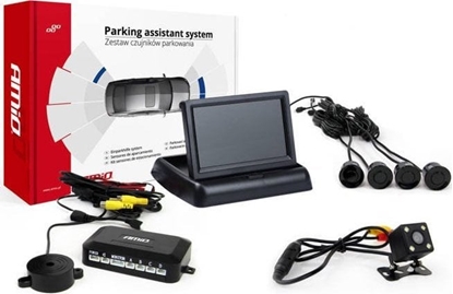 Picture of AMiO Zestaw czujników parkowania tft02 4,3" z kamer hd-315-led 4 sensory czarne