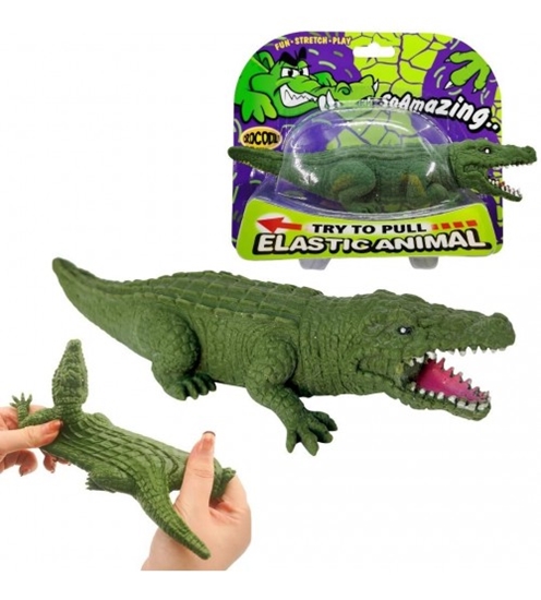 Изображение Antistresa rotaļlieta Elastīgais krokodils 18 cm HW23074824