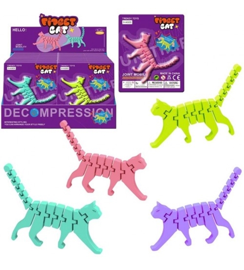 Picture of Antistresa rotaļlieta Kaķis kustīgs dažādas 15 cm HW24157625