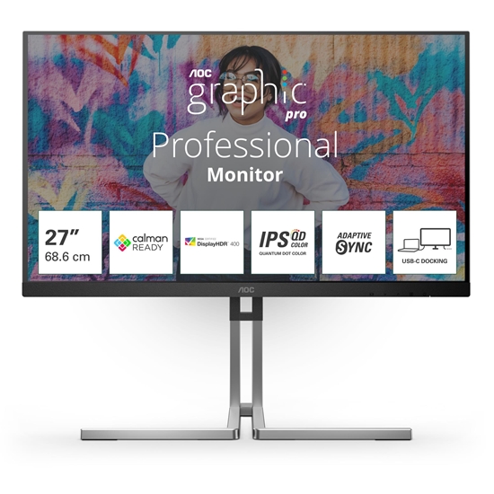 Изображение AOC Q27U3CV 27 Inch QHD Monitor
