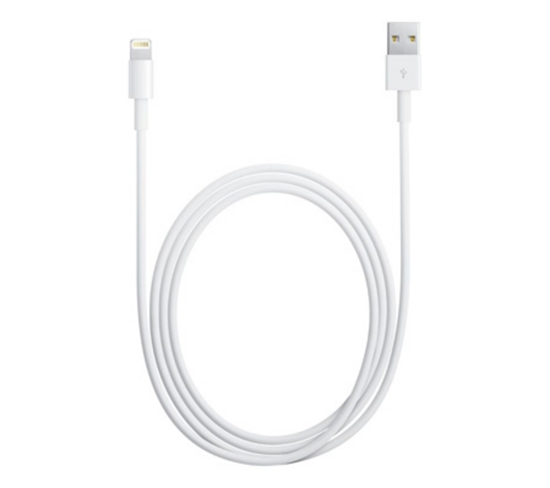 Picture of APPLE Lightning auf USB Ladekabel MD818 - MXLY2ZM/A-MQUE2ZM/A, White, 1m, iPhone 6, iPhone 5, Bulk