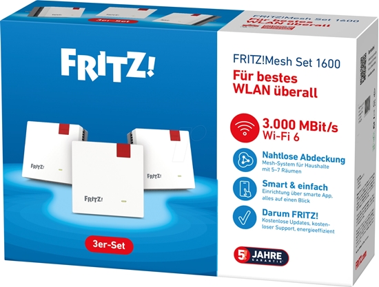 Picture of AVM FRITZ!Mesh Set 1600 3-pack