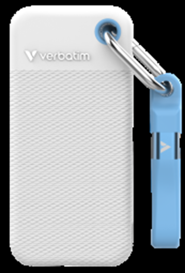 Picture of Ārējais SSD Verbatim Pocket White 1TB USB-C