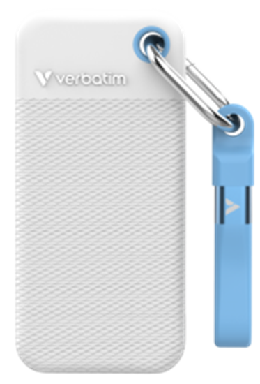 Изображение Ārējais SSD Verbatim Pocket White 1TB USB-C