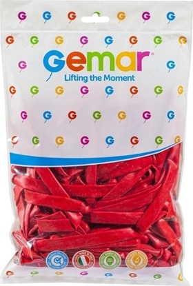 Picture of Balony rurki woskie czerwone 7,5cm 100szt