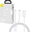 Изображение Kabel USB Baseus USB-A - USB-C + microUSB + Lightning 1 m Biay (P10320105221-00)