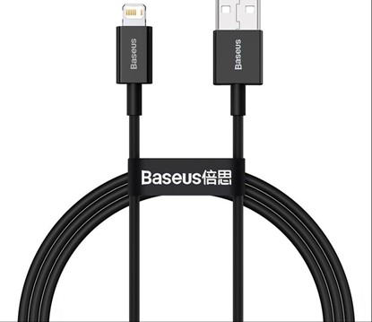 Attēls no Baseus Baseus Superior USB - Lightning fast charging data cable 2,4 A 1 m black (CALYS-A01)