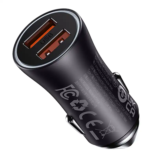 Picture of Auto lādētājs Baseus Max Car Charger 60W Grey
