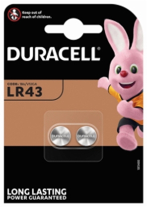 Picture of BaterijaS Duracell LR43 2 pack 1.5V 186/V12GA