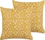 Attēls no Beliani 2 baweniane poduszki dekoracyjne w licie 45 x 45 cm óta GINNALA!