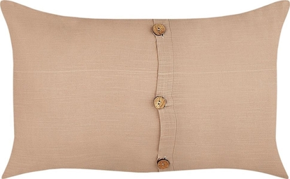 Attēls no Beliani 2 lniane poduszki dekoracyjne 30 x 50 cm beowe BANORI
