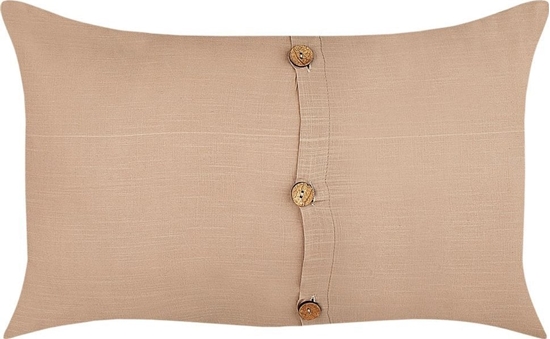 Picture of Beliani 2 lniane poduszki dekoracyjne 30 x 50 cm beowe BANORI