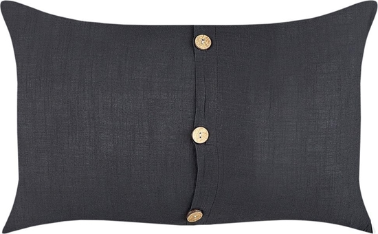 Picture of Beliani 2 lniane poduszki dekoracyjne 30 x 50 cm czarne BANORI