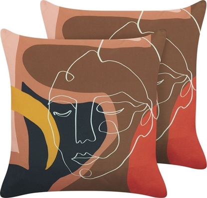 Attēls no Beliani 2 poduszki dekoracyjne 45 x 45 cm wielokolorowe HYACINTH!