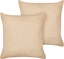 Picture of Beliani 2 poduszki dekoracyjne boucle 45 x 45 cm piaskowe LEUZEA