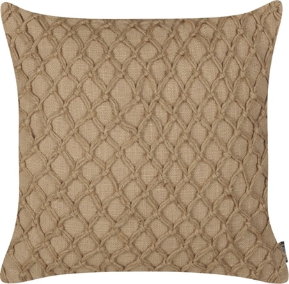 Attēls no Beliani 2 poduszki dekoracyjne jutowe 45 x 45 cm beowe COLLOMIA