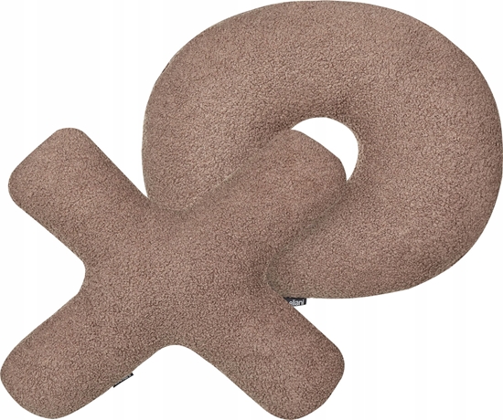 Picture of Beliani 2 poduszki dekoracyjne litery teddy brzowe HESPERIS