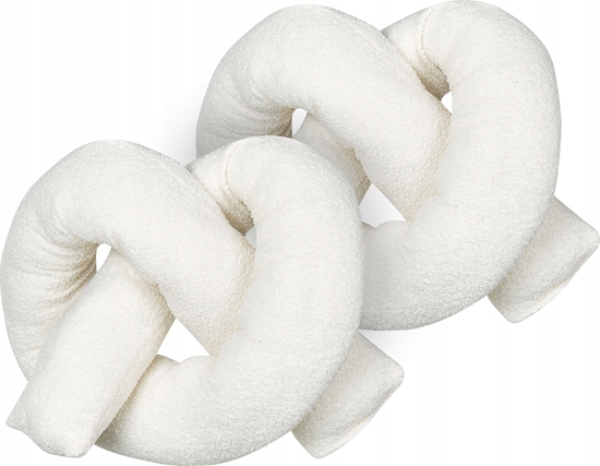 Picture of Beliani 2 poduszki dekoracyjne teddy 172 x 14 cm biae GLADIOLUS