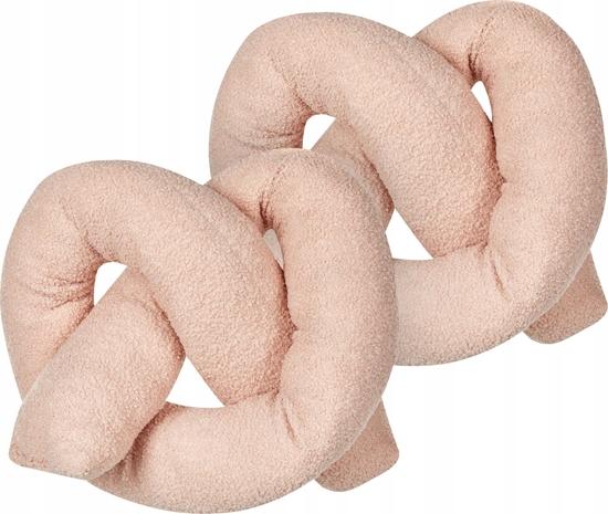 Изображение Beliani 2 poduszki dekoracyjne teddy 172 x 14 cm róowe GLADIOLUS