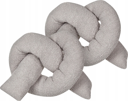 Attēls no Beliani 2 poduszki dekoracyjne teddy 172 x 14 cm szare GLADIOLUS