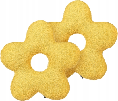 Attēls no Beliani 2 poduszki dekoracyjne teddy 40 x 40 cm óte CAMPONULA