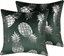 Изображение Beliani 2 poduszki dekoracyjne w ananasy 45 x 45 cm zielone ASTILBE