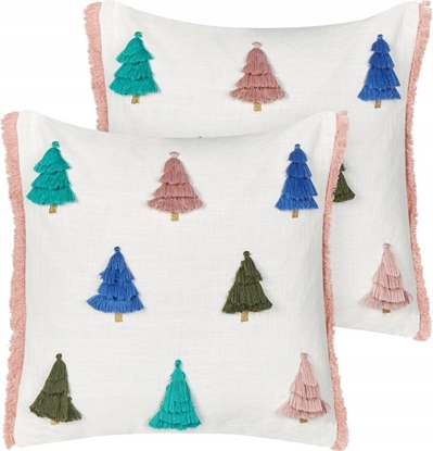 Picture of Beliani 2 poduszki motyw witeczny baweniane 45 x 45 cm wielokolorowe SKIMMIA