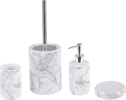 Picture of Beliani 4-czciowy zestaw akcesoriów azienkowych biay ARAUCO