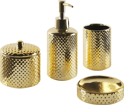Picture of Beliani 4-czciowy zestaw akcesoriów azienkowych zoty CUMANA