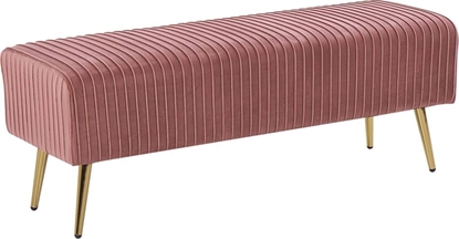 Picture of Beliani awka do sypialni welurowa róowa PATERSON