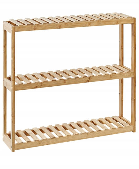 Picture of Beliani Bambusowa póka azienkowa jasne drewno PADUCAH