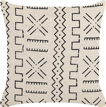 Attēls no Beliani Baweniana poduszka dekoracyjna w geometryczny wzór 45 x 45 cm biao-czarna MYRICA!