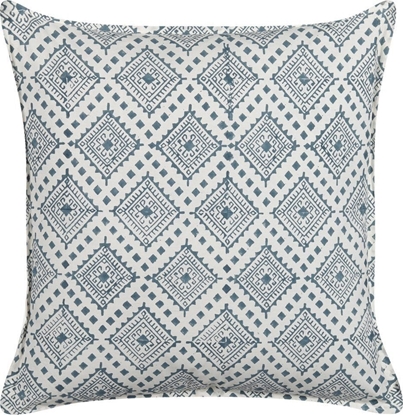 Picture of Beliani Baweniana poduszka dekoracyjna w orientalny wzór 45 x 45 cm niebieska z biaym CORDATA!