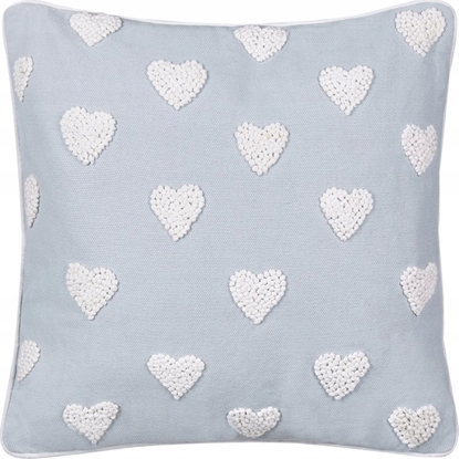 Picture of Beliani Baweniana poduszka dekoracyjna w serca 45 x 45 cm szara GAZANIA