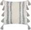 Attēls no Beliani Baweniana poduszka dekoracyjna z frdzlami 45 x 45 cm beowo-szara HELICONIA!