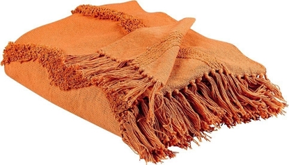 Attēls no Beliani Baweniany koc 125 x 150 cm pomaraczowy KHARI!