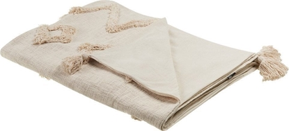 Attēls no Beliani Baweniany Koc 130 X 180 Cm Beowy Guna!