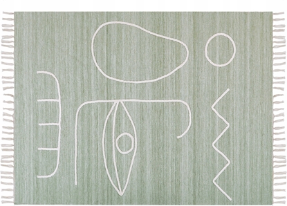 Attēls no Beliani Dywan 140 x 200 cm jasnozielony YAVU