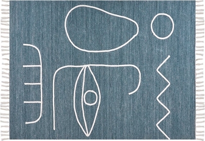 Attēls no Beliani Dywan 140 x 200 cm niebieski YAVU