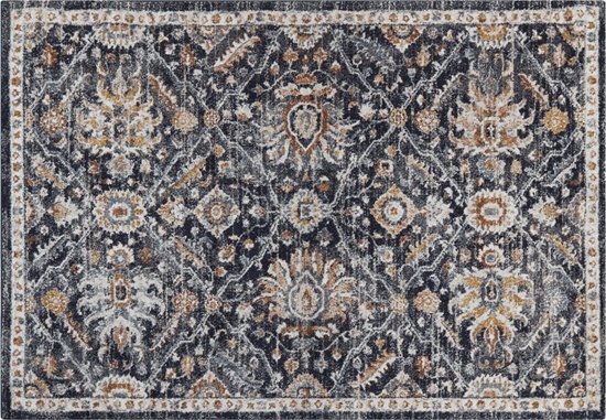 Изображение Beliani Dywan 160 x 230 cm niebiesko-beowy MALISHKA