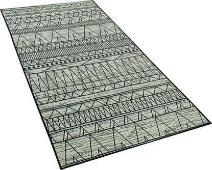 Изображение Beliani Dywan 80 x 150 cm czarno-szary KEBAN