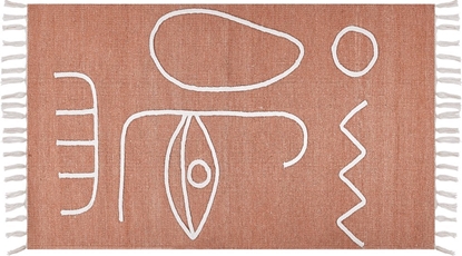 Изображение Beliani Dywan 80 x 150 cm jasnoczerwony YAVU