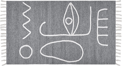 Изображение Beliani Dywan 80 x 150 cm szary YAVU