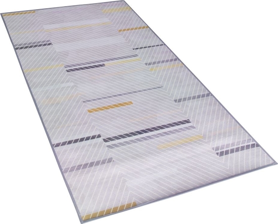 Picture of Beliani Dywan 80 x 150 cm szaro-óty ERGENLI