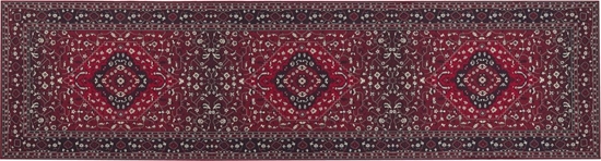 Picture of Beliani Dywan 80 x 300 cm czerwony VADKADAM!