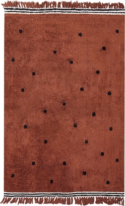 Attēls no Beliani Dywan baweniany 140 x 200 cm brzowy LAZA