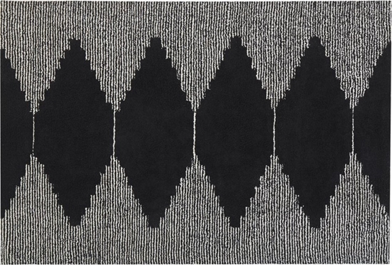Picture of Beliani Dywan baweniany 140 x 200 cm czarno-biay BATHINDA!