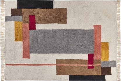 Attēls no Beliani Dywan baweniany 140 x 200 cm wielokolorowy NIKSAR