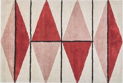 Attēls no Beliani Dywan baweniany 140 x 200 cm wielokolorowy PURNIA!