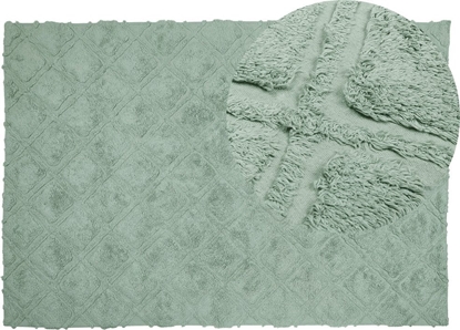 Attēls no Beliani Dywan baweniany 140 x 200 cm zielony HATAY